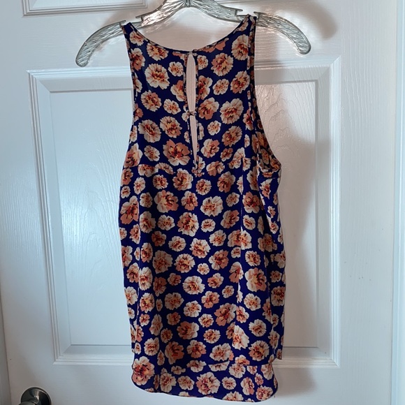 Rebecca Taylor Sleeveless Top Silk Scoop Neck Floral Size 4 - Picture 4 of 7